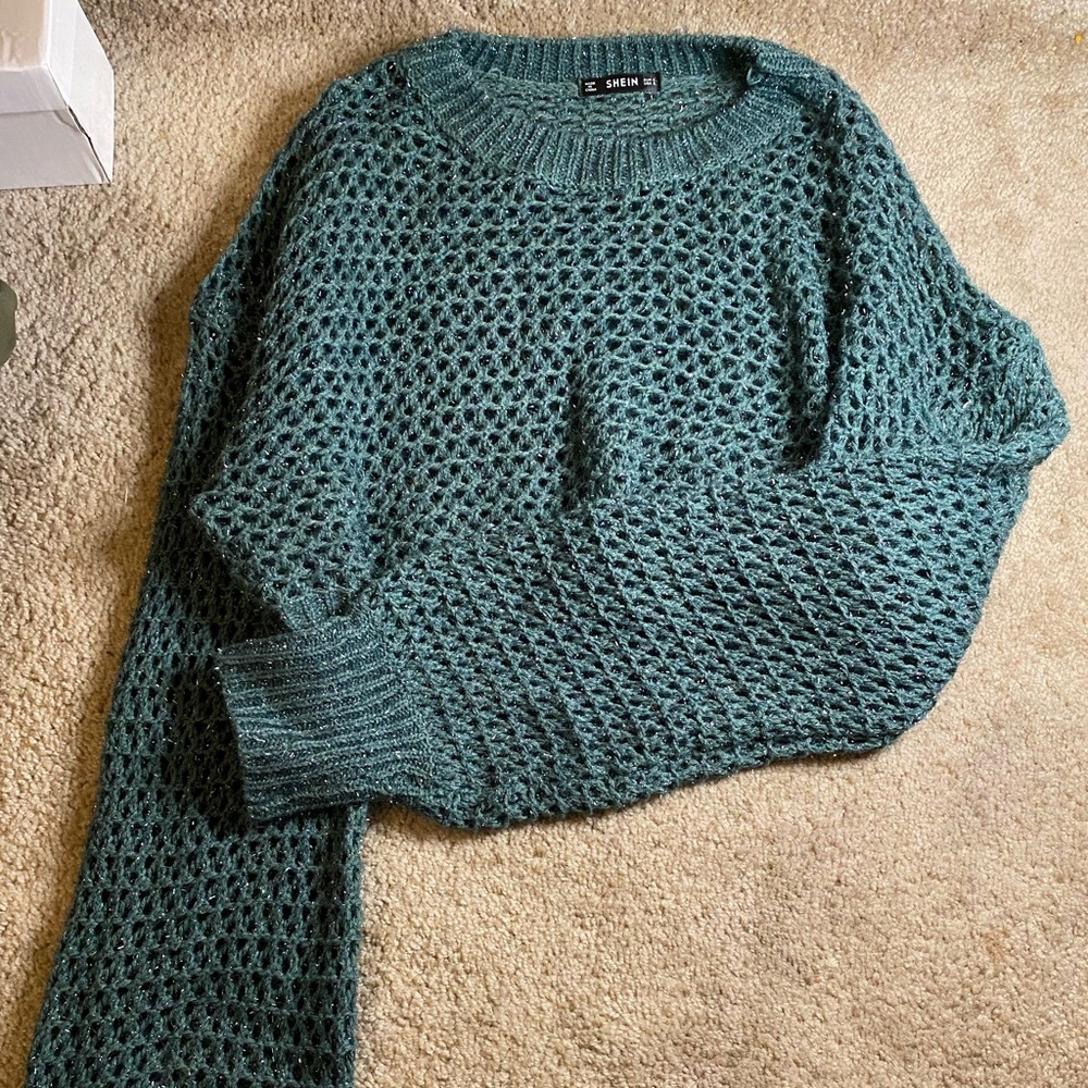 Hole Sparkle Crewneck Sweater
